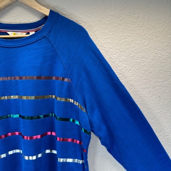 Boden Sweatshirt Mini Dress Womens Size 16/18R Long Sleeves Crew Neck TINY FLAW - Picture 7 of 16